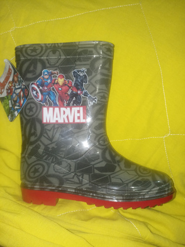 Botas Marvel Para Lluvia Niño