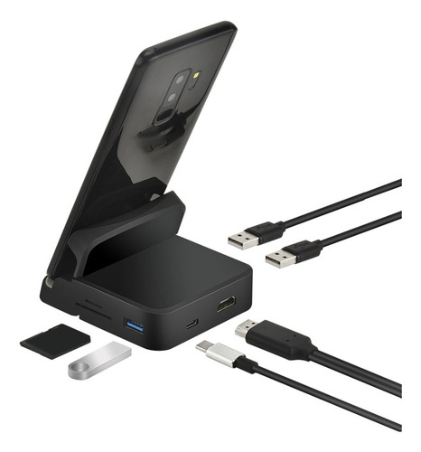 Estación De Acoplamiento Usb C 8 En 1, Soporte Para Teléfono