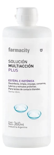 Solución Multiacción Plus Farmacity 360ml