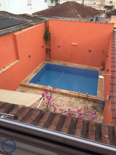Sobrado Com 3 Dorms, Encruzilhada, Santos - R$ 1 Mi, Cod: 15602 - V15602