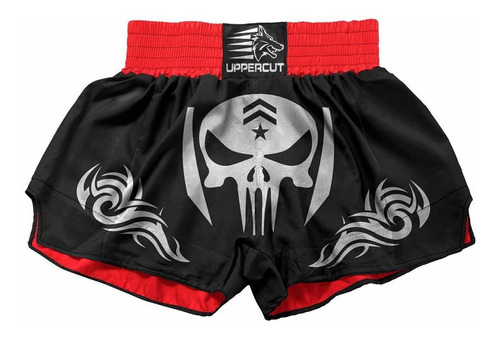 Calção Short Muay Thai Kickboxing Caveira Justiceiro- Treino