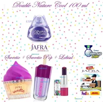 Comprar Jafra Set 4 Piezas:  Sweetie+ Sweetie Pop+ Double Nature Cool 100 Ml+ Labial Envío Gratis