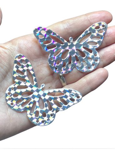 25 Mariposas Tornasoladas 3d Holográficas Souvenirs