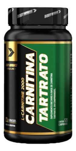 Carnitina 120 Comp Body Advance Quemador De Grasas 