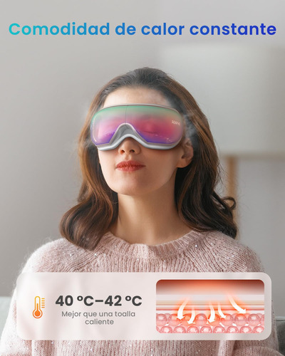 Masajeador De Ojos Renpho Eyeris1 Para Migraña Con Calor, Bl