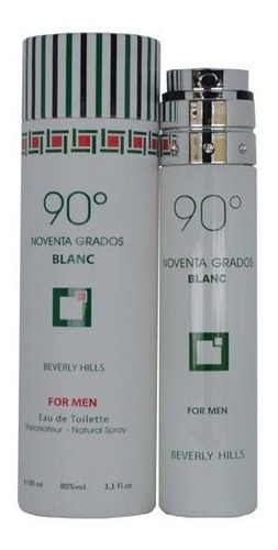 Perfume Original 90 Grados Blanc Beverly Hills Hombre 100ml