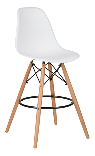 Silla Piso De Bar Eames Taburete Alto Con Respaldo