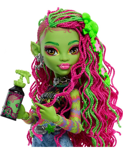 Monster High Muñeca Venus Mcflytrap Con Chewlian