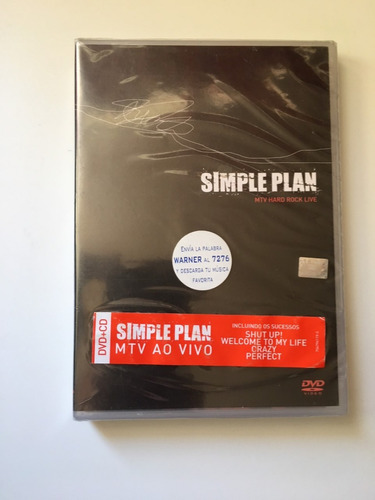 Simple Plan  Mtv Hard Rock Live  Dvd + Cd  Nuevo Y Sellado