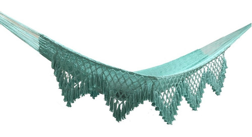 Oportunidad Hamaca Yucateca Artesanal Macramé Color Azul