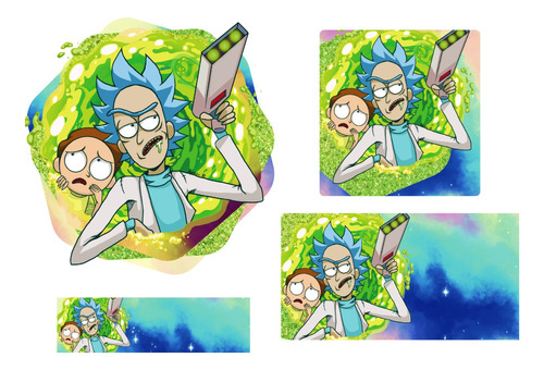 Etiqueta Escolar Rick And Morty Kit Imprimible