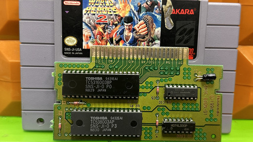 World Heroes 2 Super Nintendo Snes Original (Reacondicionado)