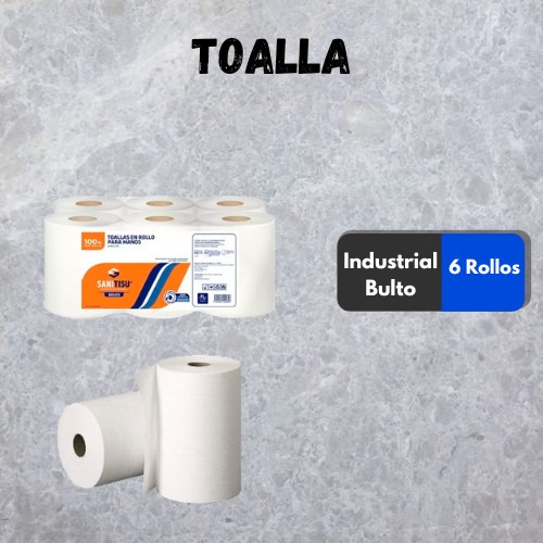 Toalla Industrial Bulto X 6 Rollos Precio De Oferta