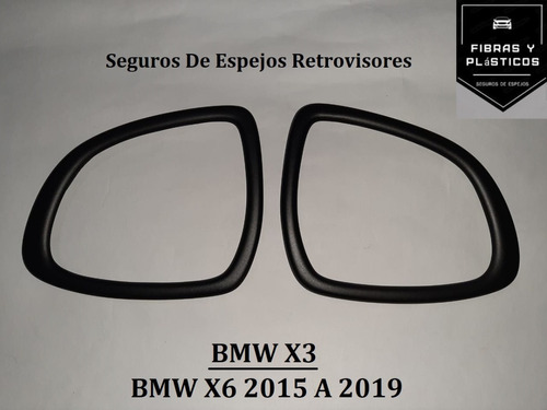 Seguros De Espejos Retrovisor En Fibra De Vidrio Bmw X3