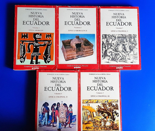 Libros Nueva Historia Del Ecuador - 1 Al 5 - Enrique Ayala