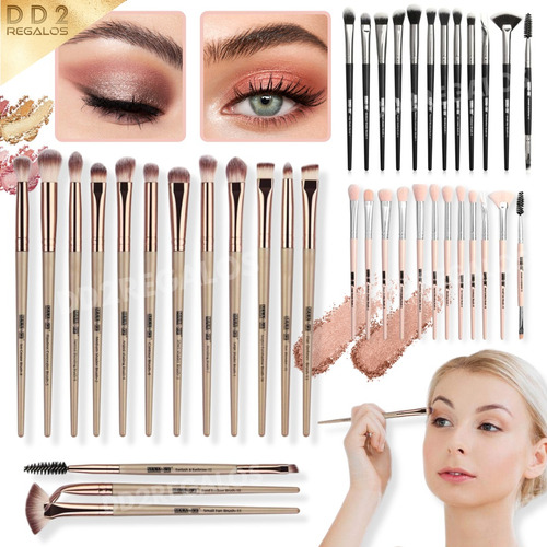 Set De Brocha X12 Maquillaje Professional Difuminar Paris N