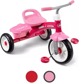 Triciclo Para Andar De Radio Flyer, Color Rosa