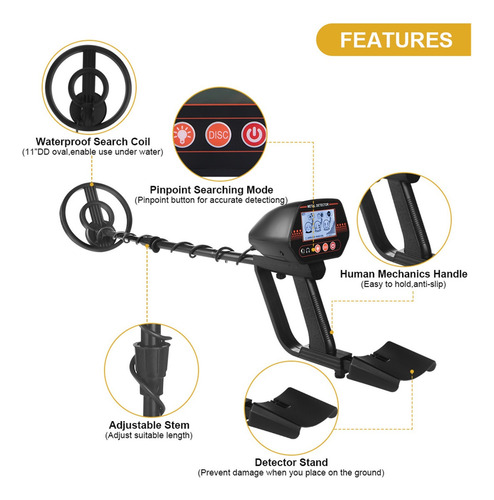 Detector De Metales Pinpointer Treasure Hunter Md-4070