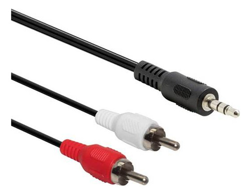 Cable Auxiliar Plug 3.5 A 2 Rca 1.5 Mt Audio Macho