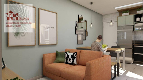 Imagem 2 de 7 de Apartamento Com 2 Dormitórios À Venda, 47 M² Por R$ 265.000,00 - Santa Maria - Santo André/sp - Ap3238