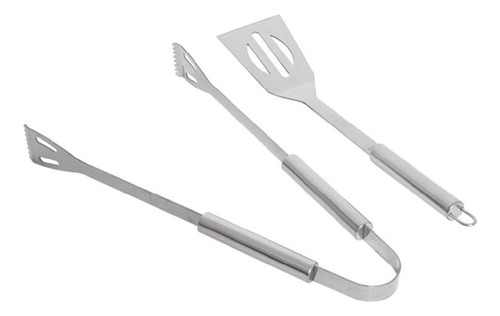 Kit Churrasco Aço Inox 6 Peças Com Maleta De Aluminio Fixxar
