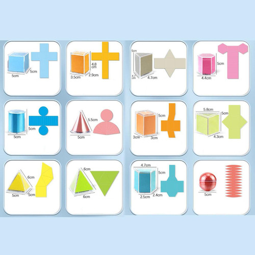Shape Games Figures In 3d For 12 Geometries