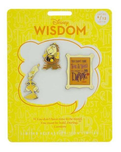 Imagen 1 de 2 de Set De Pines Lumiere, Disney Wisdom, Disney Store (6 De 12)