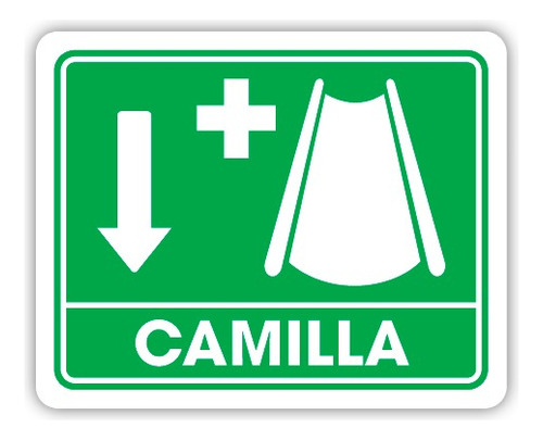 Señalamiento Camilla 30x40