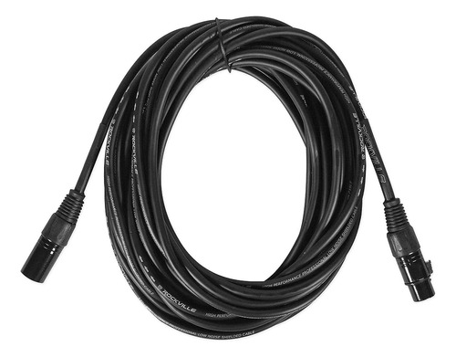 Rockville Rcxfm30e-b 30 Pies Hembra A Macho Xlr Mic Cable Ne