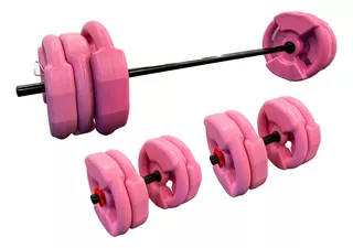 Barra Kitrosa 30kg Discosacanalados 360fitness 2mancuer Pvc