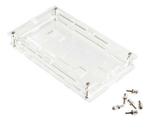 Carcasa De Acrílico Transparente Para Placa Arduino Mega