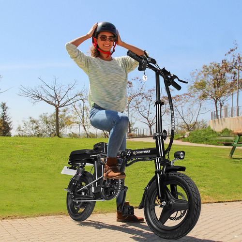 Honey Whale S6 PRO color negro rodado 14 potencia máxima del motor 750W velocidad máxima 35km/h