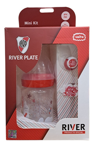 Mini Kit Mamadera Accesorios Chupete Bebe River Plate Vaita