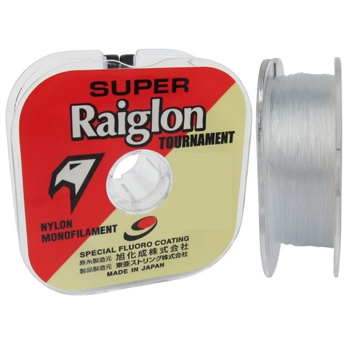 Linha Monofilamento Super Raiglon 0.33mm 25lbs 11k 100m Bra