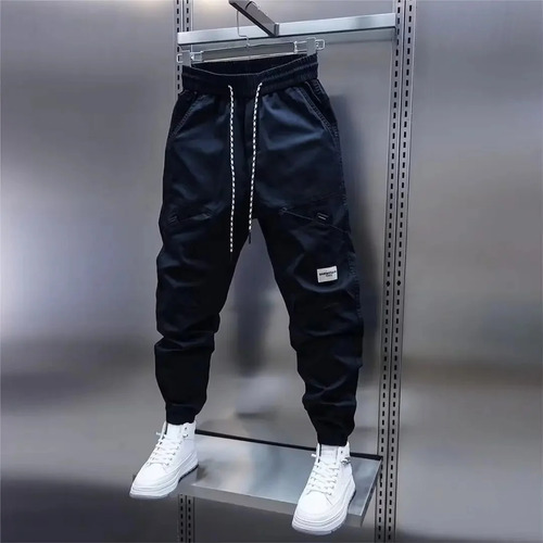 Pantalones Casuales Para Hombre Con Cintura Elástica Y Fibra