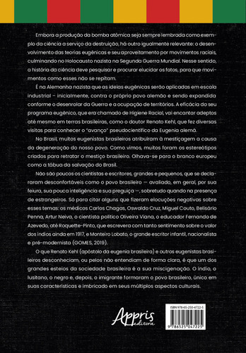 Eugenia Brasilis: Delirios E Equivocos Na Terra Do Borogodo, De Aleksandro (alex) Azevedo. Editorial Appris, Capa Mole, Edição 1 Em Português, 2023