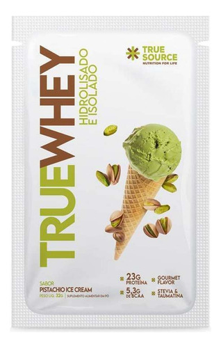 True Whey 32g - Hidrolisado E Isolado - Pistache Ice Cream Pistachio Ice Cream