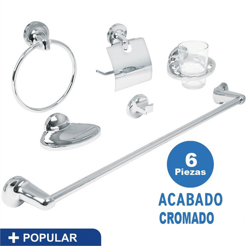 Juego De Accesorios Para Baño Línea Aqua 49395