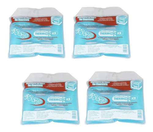 4 Pieza Sustituto De Hielo Flexible Enfriar Gel Refrigerante