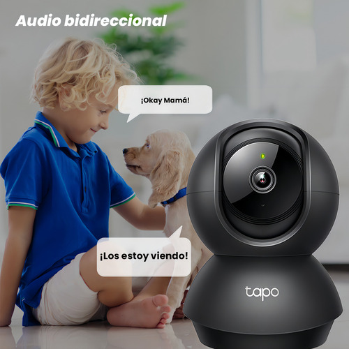 Tapo & Cronos Cámara De Seguridad Para Interiores Tapo-c211-plus-64 + Microsd 64gb Definición 2k 360° Detección De Movimiento Y Llanto De Bebé Audio Doble Vía Modo Privacidad Control Por Voz Cctv