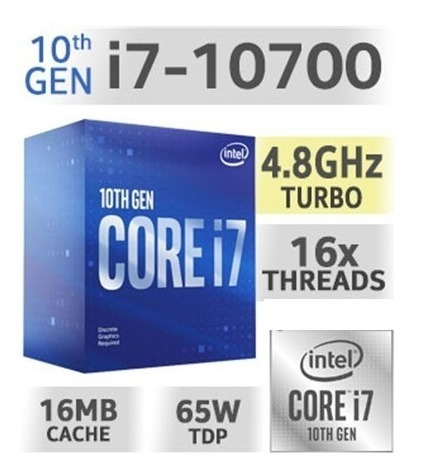 Cpu Gamer Intel Core I7 10ma/1tb+ssd 240gb 8gb Gtx1650 4gb