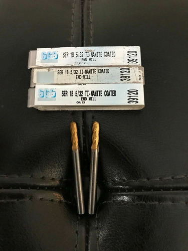 3x New Sgs Ti-namite Tin Ball End Mill Series 1b 5/3 Ccs