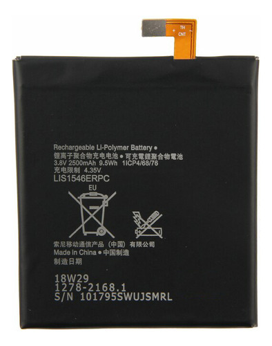 Pila Bateria Lis1546erpc Para Sony Xperia T3 C3 S55t E/g