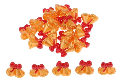 Bake 20 Piezas De En Miniatura, Amarillo, Rojo, Campanas