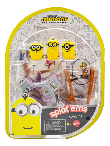 Minions The Rise Of Gru Splat'ems Kung Fu Mattel