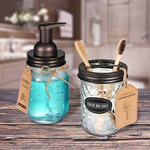 Mason Jar Tapas De Dispensador De Bomba De Jabón En Espuma K