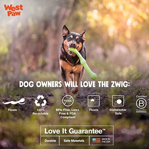 West Paw Zogoflex Echo Squeezy Dog Fetching Stick ' Juguete
