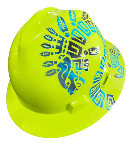 Casco De Seguridad Msa Diseño Impresion Uhd Uv. 5140 Blanco