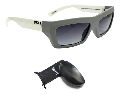 Óculos De Sol Evoke Outlaw Gb01t Grey White Black Gay Grad