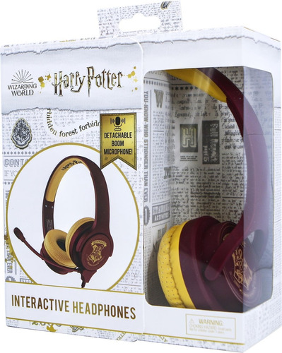 Headset Harry Potter Hogwarts Otl Alámbrico Con Micrófono